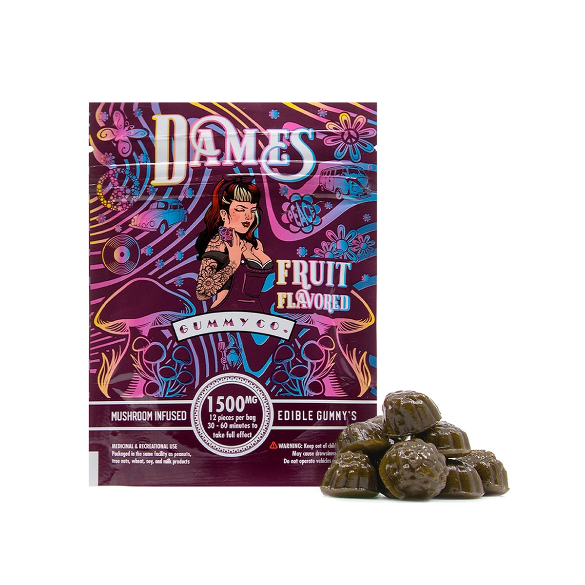 Dames Gummy Co. – Psilocybin Edible (1500Mg) 1 dames gummy co. – psilocybin edible (1500mg)