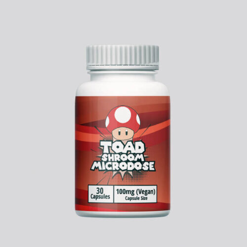 Toad Shroom Microdose Capsules (30 Capsules, 100mg each)