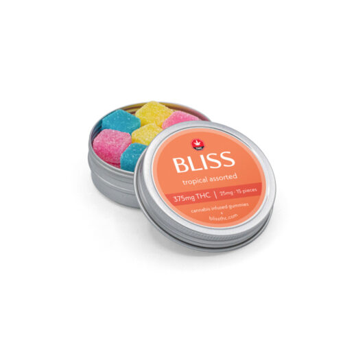 Bliss Assorted Gummies – 375mg THC