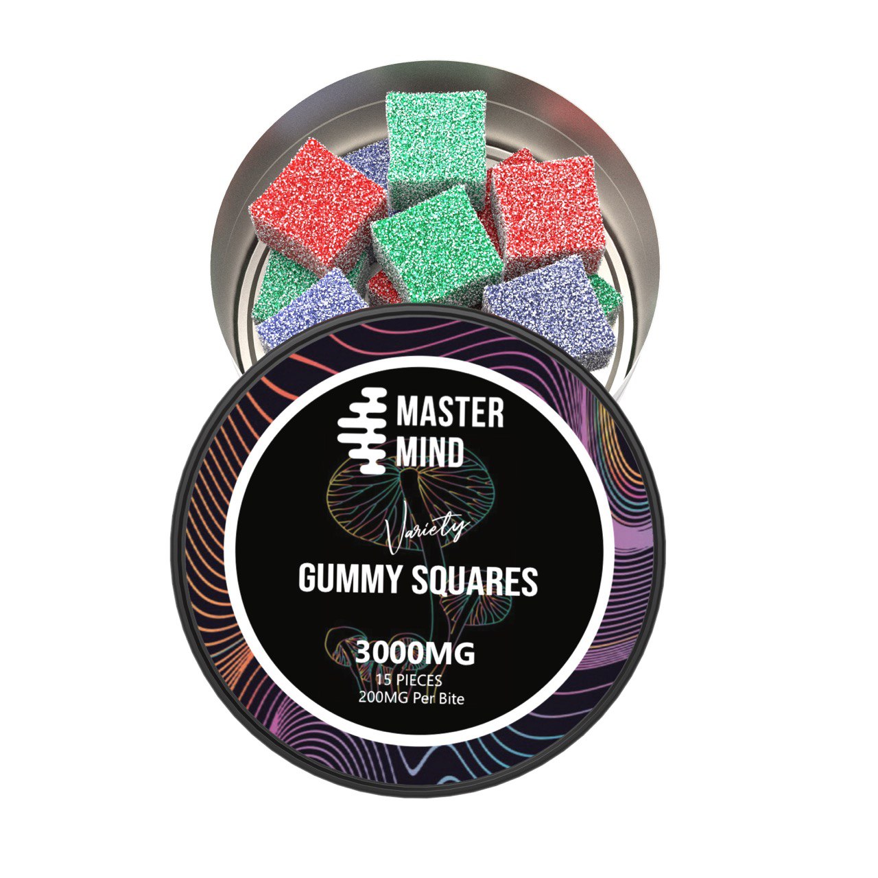 Master Mind | Variety Gummy Squares (3000Mg) 1 master mind | variety gummy squares (3000mg)