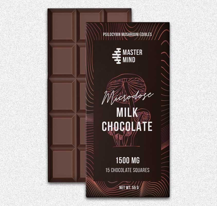 Master Mind | Funghi Bar Original Milk Chocolate Bar (1500Mg) 1 master mind | funghi bar original milk chocolate bar (1500mg)